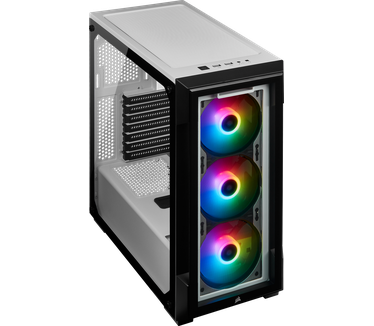 Corsair iCUE iCUE 220T RGB Tempered Glass Mid-Tower Smart Case — White