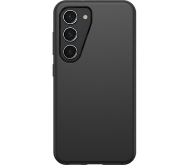 Otterbox OtterBox Symmetry-hoesje voor Galaxy S23, schokbestendig, valbestendig, dunne beschermende hoes, 3x getest volgens militaire standaard, Antimicrobieel, Zwart, Geen retailverpakking