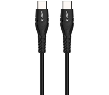 eStuff USB-C - C Cable 1 m Black