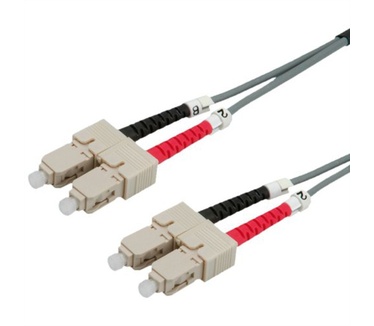Roline FO cable 50/125µm, SC/SC, Grey, 2m Grijs