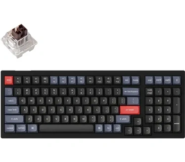 Keychron V5 QMK, Keychron K Pro Brown, Qwerty US, Carbon Black