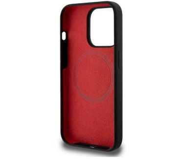 Ferrari Silicone MagSafe Back Case iPhone 15 Pro Max (6.7") Zwart Zwart