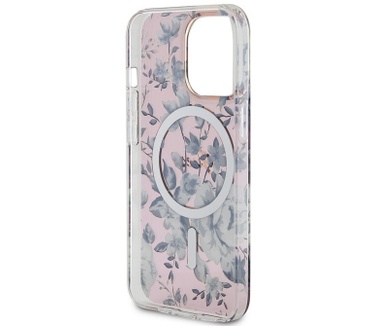 Guess Flower MagSafe Back Case Apple iPhone 13 Pro (6.1") - Roze Roze