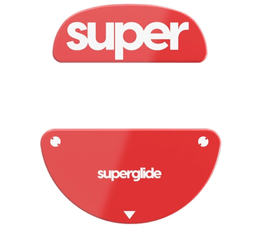 Superglide Version 2 Glass Skates for EndGameGear XM2-WE Red - Muisvoeten Voor Endgame Gear XM2we - Gemaakt van glas - Rood
