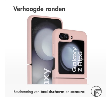 Accezz Liquid Silicone Backcover Samsung Galaxy Z Flip 5 - Roze