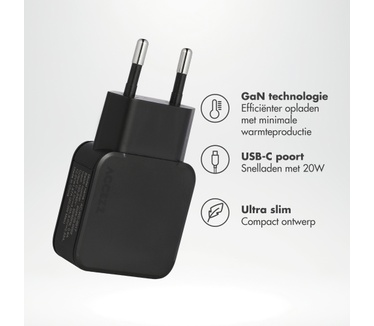 Accezz Ultra Slim GaN Charger 20W - USB-C
