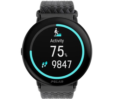 Polar Ignite 3 (Gevlochten Band) S-L, Zwart (Zwart)