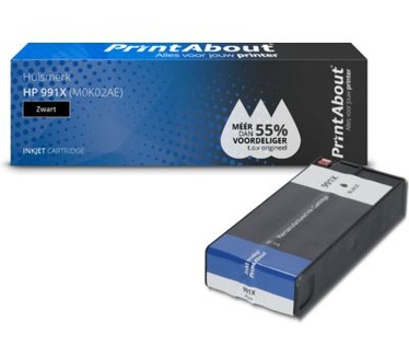PrintAbout Huismerk HP 991X (M0K02AE) Inktcartridge Zwart Hoge capaciteit