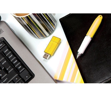 Verbatim Store 'n' Go PinStripe 16GB Geel