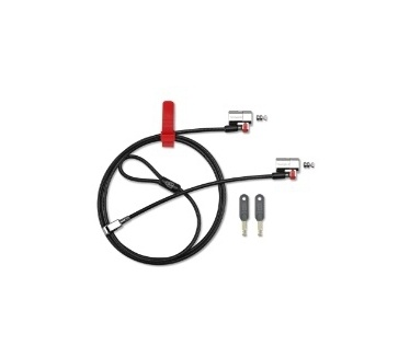 Kensington ClickSafe® Twin-laptopslot - Master Keyed