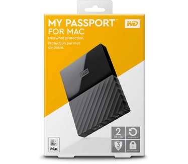 WD My Passport for Mac 2TB Zwart