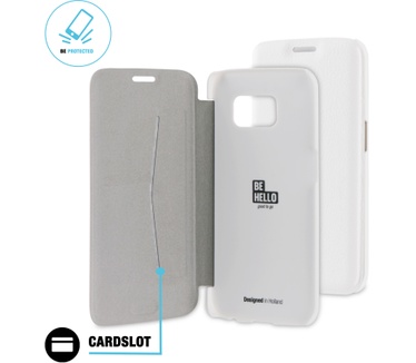 BeHello Samsung Galaxy S6 Edge Book Case White