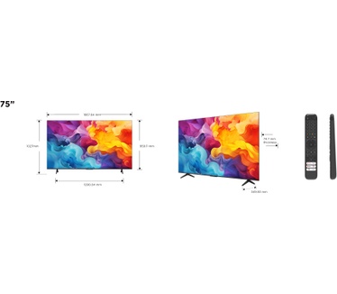 TCL 75P655 Zwart