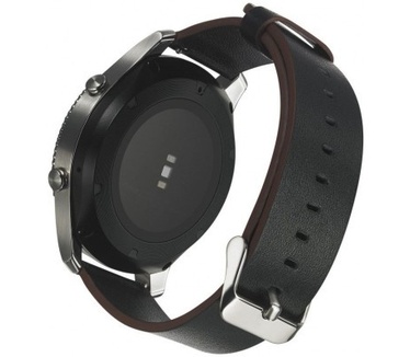 qMust Samsung Gear S3 Lederen Armband Elegant Zwart