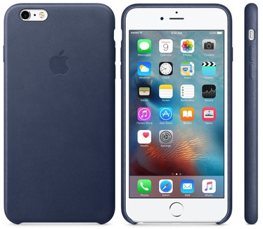 Apple iPhone 6s Plus Leather Case  Blauw