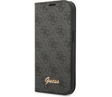 Guess 4G Book Case voor Apple iPhone 14 (6.1") - Grijs Grijs