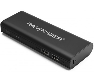 RAVPower 10400mAh Powerbank Zwart