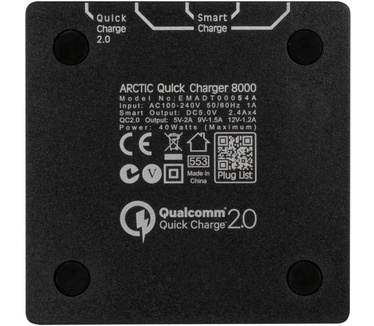 Arctic Quick Charger 8000 (EU) - 5-Port USB Charger