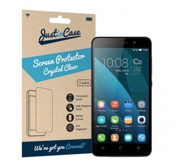 Just in Case Screen Protector Huawei Honor 4X - 3 stuks - Crystal Clear