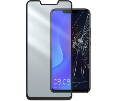 Cellular Line Second Glass Capsule - P Smart+ / Honor Play Tough tempered glass with frame