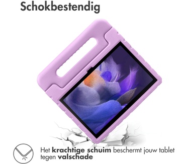 Accezz Kidsproof Backcover met handvat Samsung Galaxy Tab A8 - Lila
