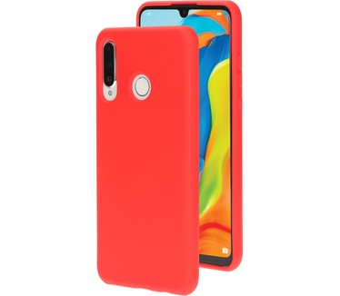 Mobiparts Silicone Cover Huawei P30 Lite Scarlet Red