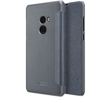 Nillkin Sparkle PU Leather Book Case voor Xiaomi Mi Mix 2 - Zwart Zwart