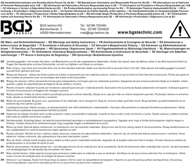 BGS technic SDS Drill Bit Set