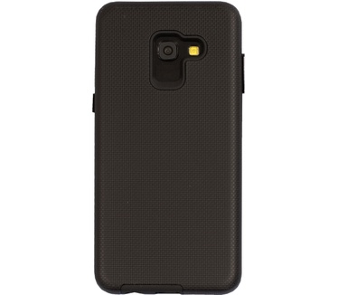 Mobiparts Rugged Tough Grip Case Samsung Galaxy A8 (2018) Black