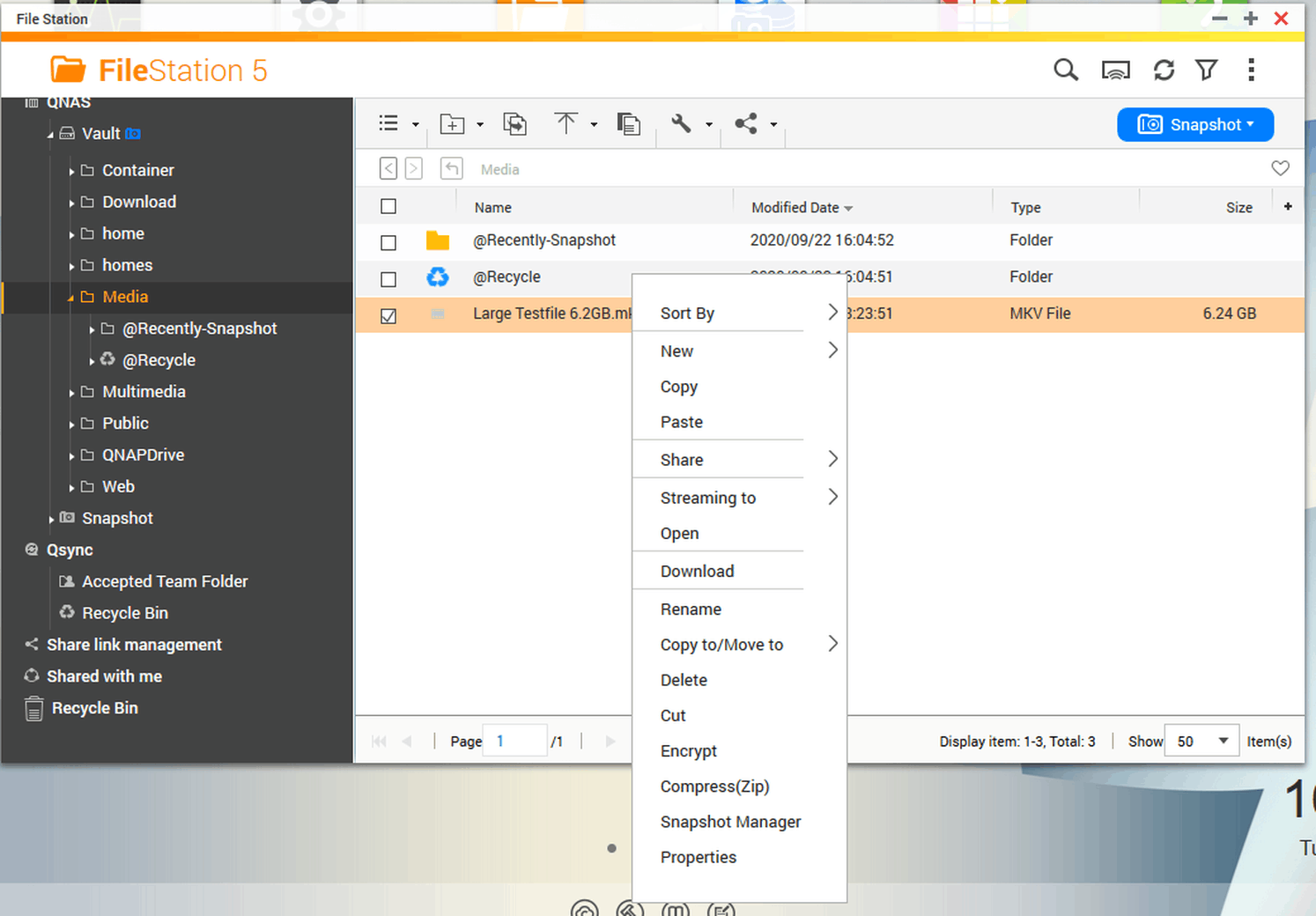 File options