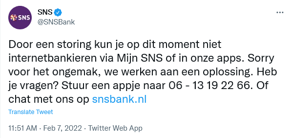 SNS-storing