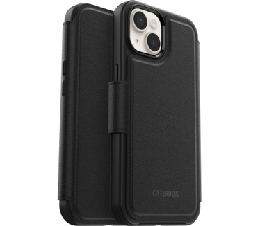 Otterbox OtterBox Folio voor iPhone 14 voor MagSafe, Soft-Touch Folio met 3 sleuven voor contant geld/kaarten, sterke magnetische uitlijning en bevestiging met MagSafe, compatibel met iPhone, zwart, geen hoesje inbegrepen