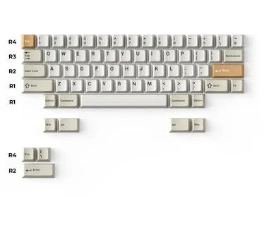 Keychron Double Shot Cherry PBT Full Keycap Set - Camel