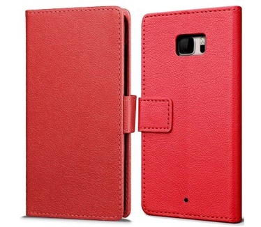 qMust HTC U Ultra Wallet Case - TPU frame - Rood