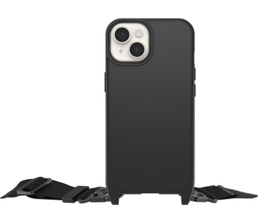 Otterbox OtterBox React Lanyard hoesje met MagSafe voor iPhone 14, ultradunne beschermhoes met verstelbare en afneembare lanyardriem, getest volgens militaire standaard, Zwart