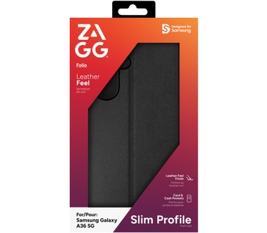 Zagg Folio (iPhone 16e/15/14/13) Zwart