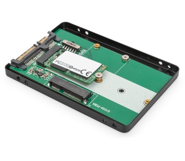 Digitus 2,5" SATA HDD Enclosure M.2 or mSATA Zwart