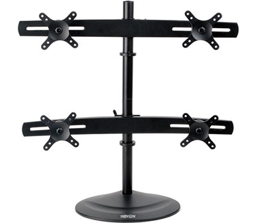 Tripp-Lite Quad Monitor Mount Stand for 10" to 26" Flat-Screen Displays
