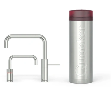Quooker Nordic Twintaps Square Roestvrij staal incl. PRO3 reservoir