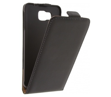 qMust Samsung Galaxy Alpha Ultra Slim Flip Cover (Black)
