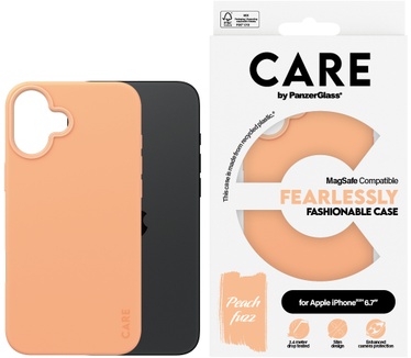 PanzerGlass CARE by PG Peachy MagSafe iPhone16 6.7