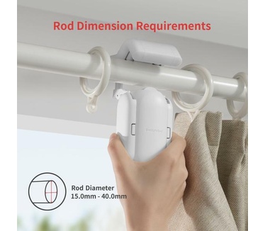 Switchbot Curtain Staaf Wit (2-pack)