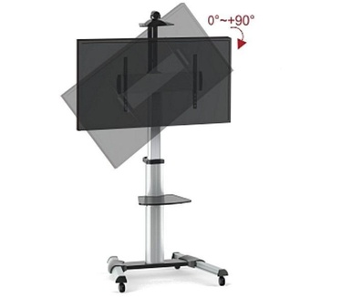 Techly Floor Support Trolley for LCD / LED / Plasma 37-70 with Shelf