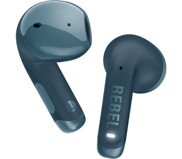 Hama Fresh 'n Rebel Twins Core 2 - Draadloze oordopjes - Bluetooth oortjes met 40 uur speeltijd - Met Microfoon en App - Steel Blue Groen