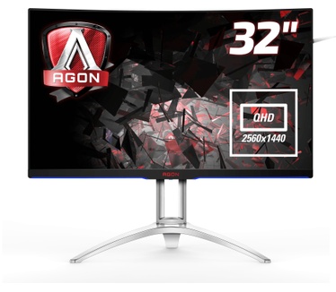 AOC AG322QCX Zilver, Zwart