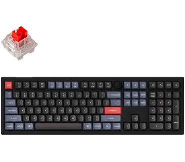 Keychron V6 QMK, Knob, RGB, Keychron K Pro Red, Qwerty US, Carbon Black