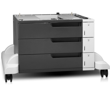 HP LaserJet 3x500-sheet invoerlade met standaard