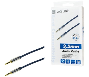 LogiLink 3.5mm - 3.5mm 0.5m