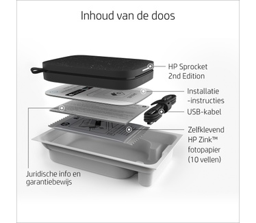 HP Sprocket 200 Zwart