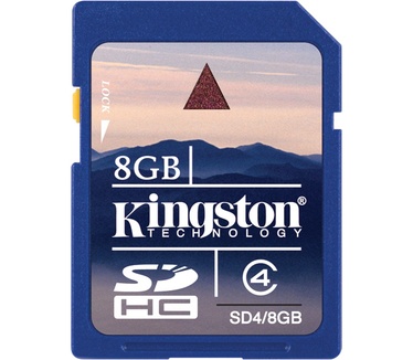 Kingston 8GB SDHC Class 4 Flash Card
